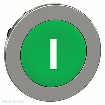 SCHNEIDER ELECTRIC Pushbutton Head Green White 30mm, 55WH36
