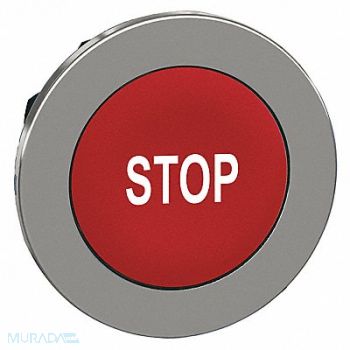 SCHNEIDER ELECTRIC Pushbutton Head Red White 30mm, 55WH45