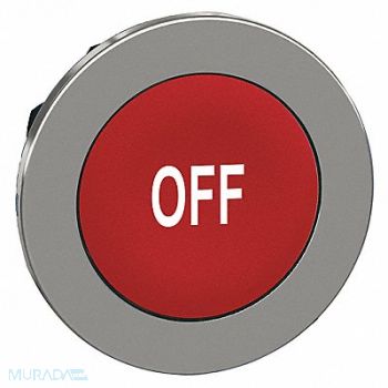 SCHNEIDER ELECTRIC Pushbutton Head Red White 30mm, 55WH46