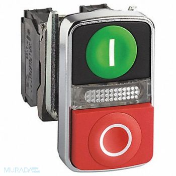 SCHNEIDER ELECTRIC Double Headed Push Button Metal, 55WJ79