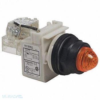 SCHNEIDER ELECTRIC Pilot Light 120VAC White LED Lamp, 55WR65