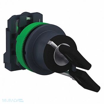 SCHNEIDER ELECTRIC Selector Switch 30mm Sz 2 Position, 55XA45