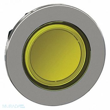 SCHNEIDER ELECTRIC Pushbutton Head Yellow 30mm, 55WH54