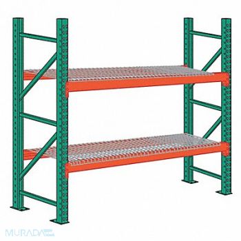 LYON Pallet Rack Starter Unit 2 Shelves Steel, 55XF99