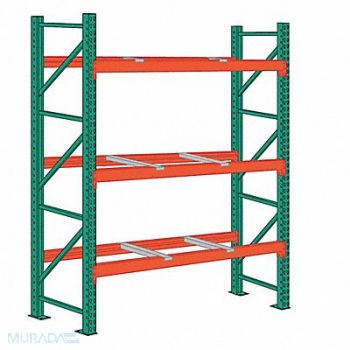 LYON Pallet Rack Starter Unit 2 Shelves Steel, 55XG40