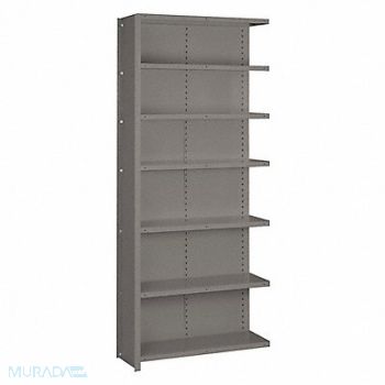 LYON Metal Shelving 84 H 36 W Gray, 55XJ65