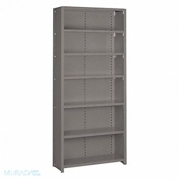 LYON Metal Shelving 84 H 36 W Gray, 55XJ66