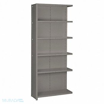 LYON Metal Shelving 84 H 36 W Gray, 55XJ69