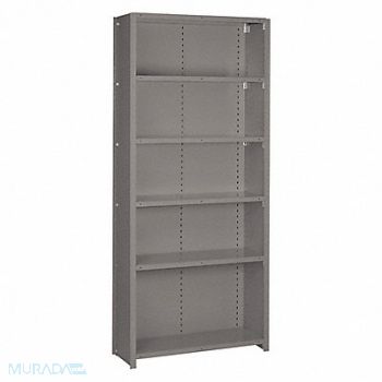 LYON Metal Shelving 84 H 36 W Gray, 55XJ70