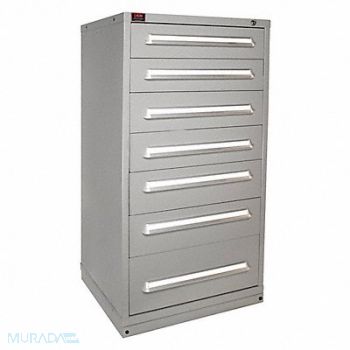 LYON K3758 ModDrwrCab 59.25 x30 x28 DvGry 7Drwr, 55XL41