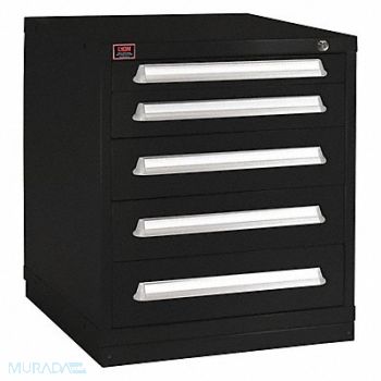 LYON K3754 ModDrwrCab 59.25 x30 x28 Black 5Drwr, 55XL64