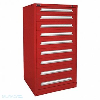 LYON K3766 ModDrwrCab 59.25 x30 x28 Red 9Drwr, 55XL76