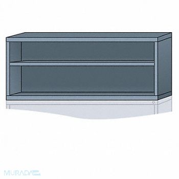 LYON K3814 ModShelfCab 25 x30 x28 1/4 DvGry 2Shlv, 55XL83