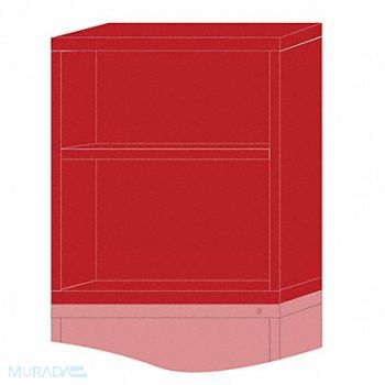 LYON ModShelfCab 31 x30 x28 1/4 Red 2Shlv, 55XM17