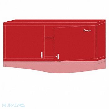 LYON K3811 ModShelfCab 25 x30 x28 1/4 Red 2Shlv, 55XM20