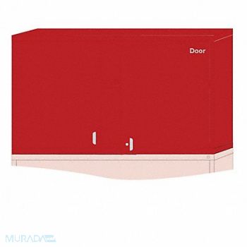 LYON K3817 ModShelfCab 31 x60 x28 1/4 Red 2Shlv, 55XM24