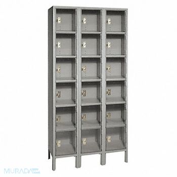 LYON Bx Lckr 6x3Lckr Gray 78 x36 x12 UnAssm, 55XM89