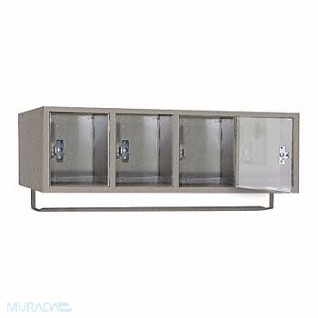 LYON Bx Lckr 1x4Lckr Gray 78 x45 x18 UnAssm, 55XN23