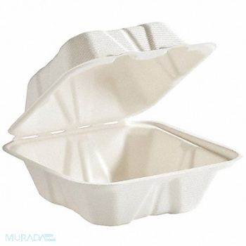 ABILITY ONE Disp Carry-Out Ctnr 3 in W WH PK400, 55YF17