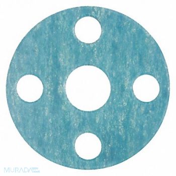 GRAINGER APPROVED Flange Gasket Full Face Type 2 Size, 742F81
