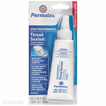 PERMATEX Pipe Thread Sealant 1.6907 fl oz White, 2GXX5