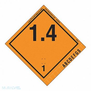 LABELMASTER Explosive 1.4 International PK500, 567X61