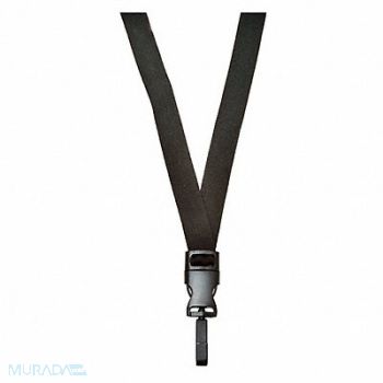 ABILITY ONE Lanyard Swivel Hook 36 L 3/4 W Blk PK12, 56CL19
