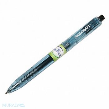ABILITY ONE Gel Pens Plastic Barrel Black Ink PK12, 56CL31