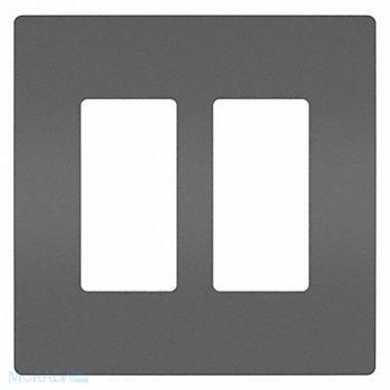 GRAINGER APPROVED Rocker Wall Plate Smooth Plastic Black, 56FM76