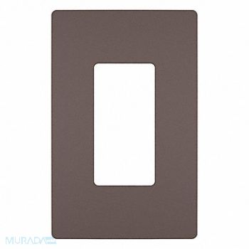 GRAINGER APPROVED Rocker Wall Plate Smooth Plastic Brown, 56FM85