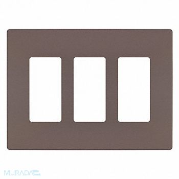 GRAINGER APPROVED Rocker Wall Plate Smooth Plastic Brown, 56FM87