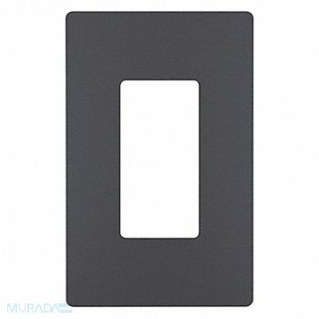 GRAINGER APPROVED Rocker Wall Plate Smooth Plastic Gray, 56FM88