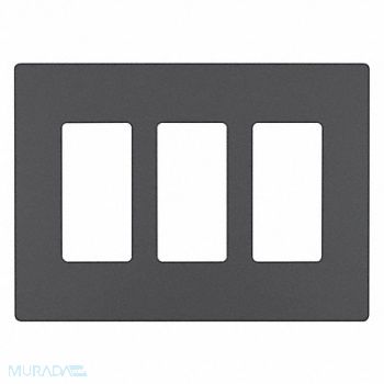 GRAINGER APPROVED Rocker Wall Plate Smooth Plastic Gray, 56FM90