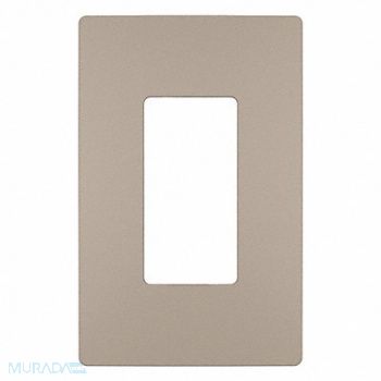 GRAINGER APPROVED Rocker Wall Plate Smooth Plastic Silver, 56FM91