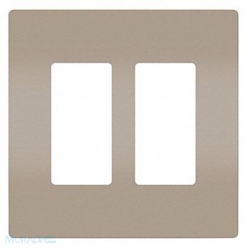 GRAINGER APPROVED Rocker Wall Plate Smooth Plastic Silver, 56FM92