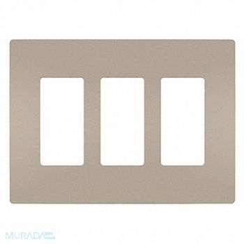 GRAINGER APPROVED Rocker Wall Plate Smooth Plastic Silver, 56FM93