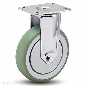 MEDCASTER Plate Caster Rigid 4 Wheel Dia, 56HC60