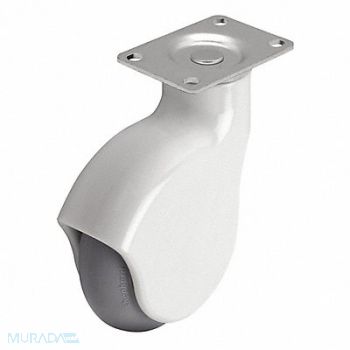 MEDCASTER Plate Caster Swivel 4 Wheel Dia, 56HC64