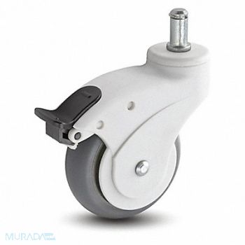 MEDCASTER Stem Caster Swivel 3 Wheel Dia, 56HD12