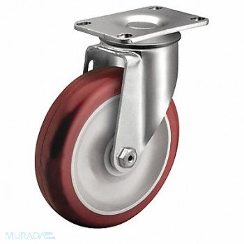 COLSON Plate Caster Swivel 3 Wheel Dia, 56HD78