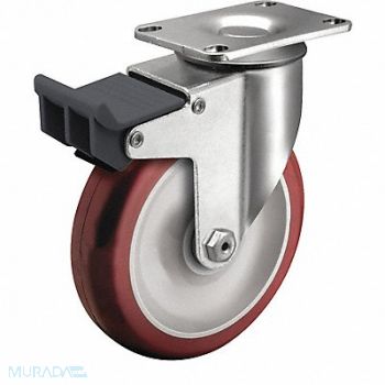 COLSON Plate Caster Swivel 3-1/2 Wheel Dia, 56HD70