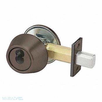 YALE Deadbolt Cylindrical Dark Bronze Finish, 56HJ70