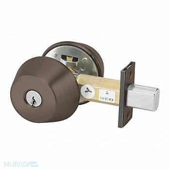 YALE Deadbolt Cylindrical Dark Bronze Finish, 56HL46