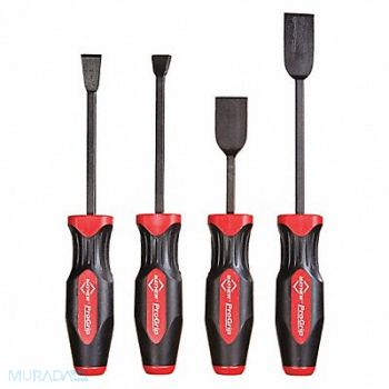 MAYHEW Scraper Black/Red 13-5/8 Overall Length, 56HN43