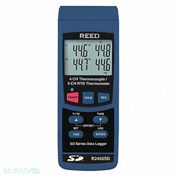 REED INSTRUMENTS Thermocouple Thermometer LCD, 56HN59