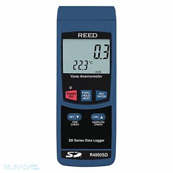 REED INSTRUMENTS Anemometer 79 to 6890 fpm Velocity, 56HN66