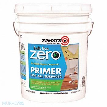 ZINSSER Primer White 5 gal Acrylic Resin, 56HR19