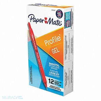 PAPERMATE Gel Pens Textured Plastic PK12, 56HT87