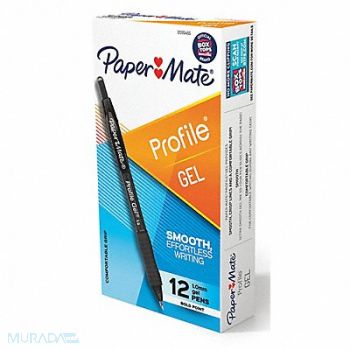 PAPERMATE Gel Pens Textured Plastic PK12, 56HT88