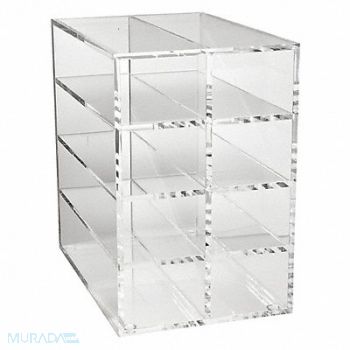 HEATHROW SCIENTIFIC Storage Rack 8 Compartments 9-13/64 H, 56HV95